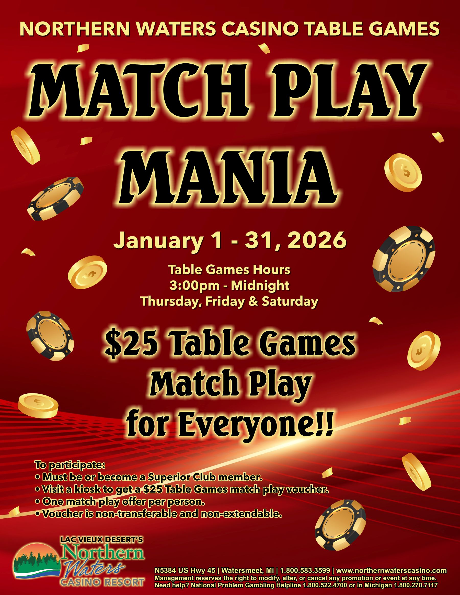 Table Games offer excitement